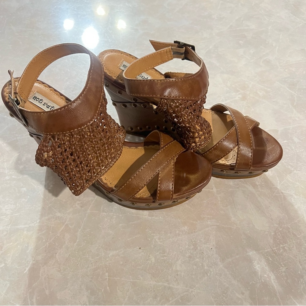 Not Rated Tan‎ Woven Sandals